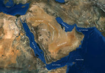 Geographic Map of Arabia